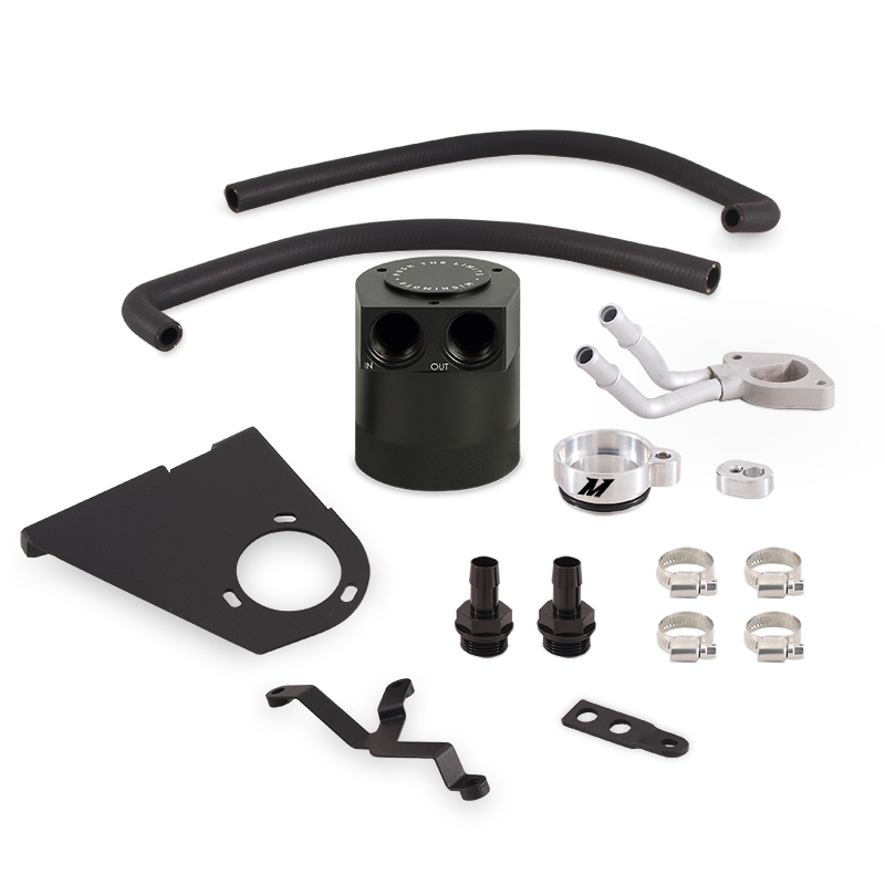 Mishimoto — Mishimoto 2017+ Ford 6.7L Powerstroke Baffled Oil Catch Can Kit
Oil Catch Can Kit - view 6